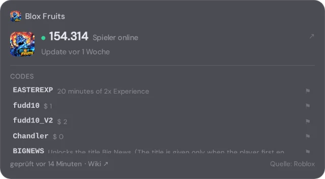 Spielkarten mit Codes — das Widget in NX1